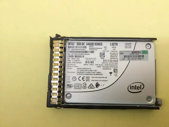 Main image of 877758-B21 HPE 1.92TB SATA 6G READ INTENSIVE SFF SC SSD 878852-001