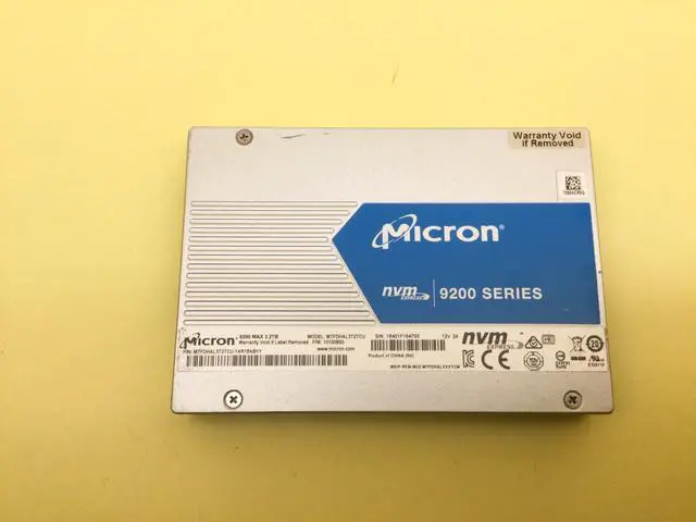 Alt view image 2 of 5 - Micron 9200 MAX 3.2TB NVMe PCIe 3.0 3D TLC 2.5" Internal SSD MTFDHAL3T2TCU