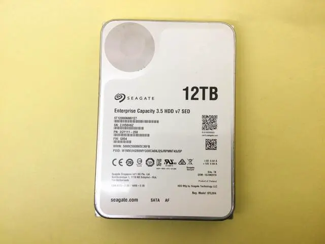 Alt view image 2 of 3 - Seagate 12TB 7.2K SATA 6Gb/s 3.5in SED HDD ST12000NM0127