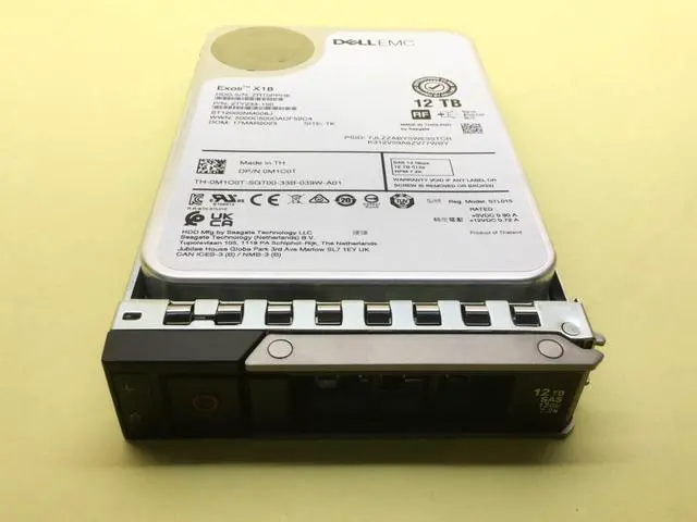 Alt view image 2 of 3 - (NOT FOR HOME PC!) M1C0T DELL 12TB 7.2K NL SAS 12Gb/s 3.5in 512e HDD 0M1C0T ST12000NM006J Gen14 - OEM