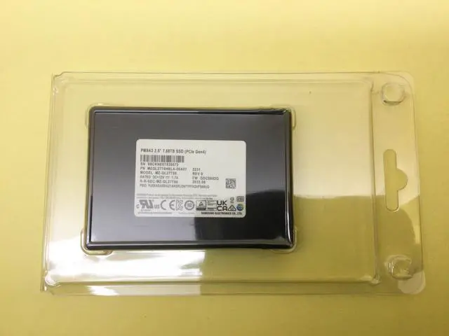 Alt view image 2 of 3 - Samsung PM9A3 Series 7.68TB PCIe Gen4 NVMe U.2 2.5'' SSD MZ-QL27T60