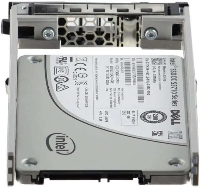 Alt view image 4 of 5 - Dell 200GB 6Gbps SATA WI MLC 7mm 2.5 SSD S3710 CPO (2THX8-CO3)