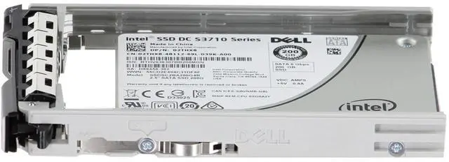 Alt view image 3 of 5 - Dell 200GB 6Gbps SATA WI MLC 7mm 2.5 SSD S3710 CPO (2THX8-CO3)