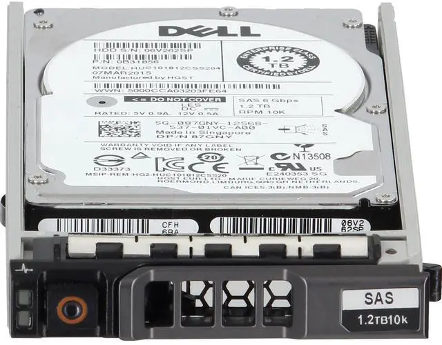 Alt view image 2 of 5 - (NOT FOR HOME PC!) Dell 1.2TB 10K 6Gbps SAS 2.5 HDD (87GNY)