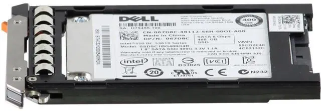 Alt view image 3 of 5 - Dell 400GB 6Gbps SATA MU MLC 1.8 SSD S3610 CPO (67D8C-R)