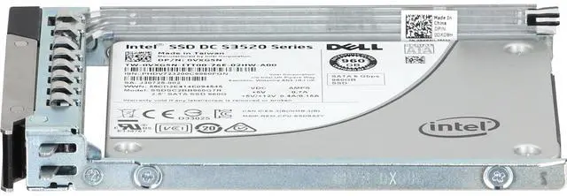 Alt view image 3 of 5 - Dell 960GB 6Gbps SATA RI MLC 2.5 SSD S3520 CPO (VXG5N-CO3)