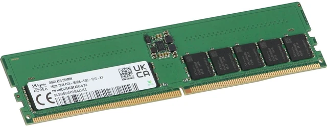 Main image of (NOT FOR HOME PC!) Hynix 16GB 1Rx8 DDR5 ECC UDIMM 5600MT/s Unbuffered (HMCG78AGBEA081N-OSTK) - OEM