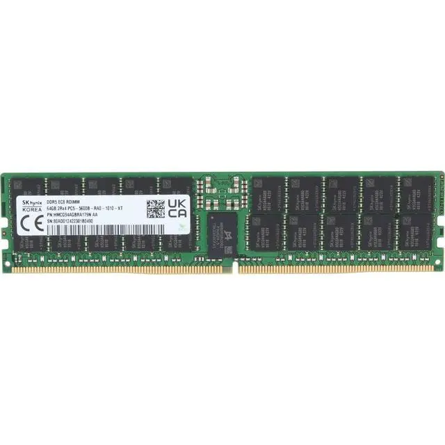 Alt view image 3 of 3 - Hynix 64GB 2Rx4 DDR5 RDIMM- 5600MT/s (HMCG94AGBRA179N-OSTK)