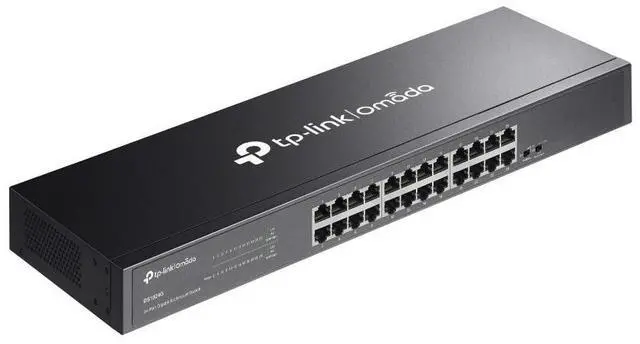 Alt view image 3 of 5 - TP-Link DS1024G | Omada 24-Port 1000Mbps Gigabit Unmanaged Rack-Mount Switch