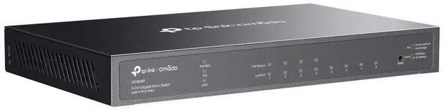 Alt view image 4 of 7 - TP-Link SG2008P | Omada 8-Port 1000Mbps Gigabit PoE+ Smart Switch | 4* PoE+ Port