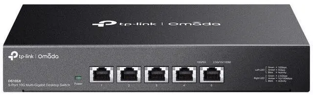 Main image of TP-Link DS105X | Omada 5-Port 10Gbps Gigabit Unmanaged Desktop Switch