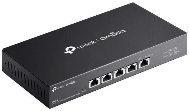 Alt view image 3 of 6 - TP-Link DS105X | Omada 5-Port 10Gbps Gigabit Unmanaged Desktop Switch