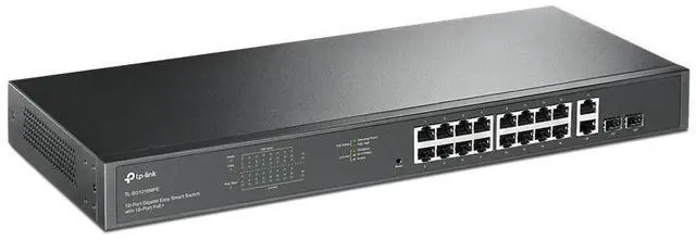 Alt view image 2 of 7 - TP-Link TL-SG1218MPE | 18-Port 1000Mb Gigabit Easy Smart Switch | 16* PoE+ Port