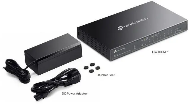 Alt view image 7 of 7 - TP-Link ES210GMP | Omada 10-Port Gigabit Easy Managed Switch | 8-Port PoE+