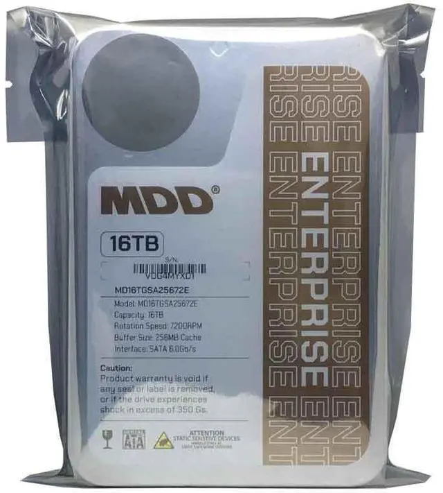 Alt view image 6 of 6 - MDD 16TB 7200RPM 256MB Cache SATA 6.0Gb/s 3.5" Internal Enterprise Hard Drive