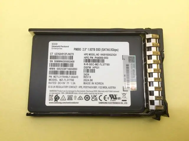 Alt view image 2 of 3 - P44009-B21 HPE 1.92TB SATA 6G READ INTENSIVE SFF BC PM893 SSD P46054-001
