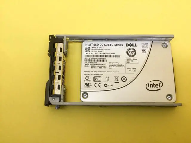 Main image of C2GJT Dell Intel DC S3610 Series 800GB 6Gb/s 2.5 inch SATA SSD 0C2GJT