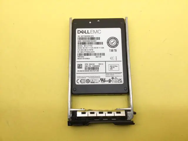 Main image of (NOT FOR HOME PC!) 84C40 Dell 7.68TB SAS 12Gbps Read Intensive 2.5" SSD PM1643a MZ-ILT7T6C