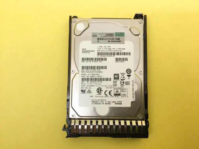 Main image of (NOT FOR HOME PC!) 872481-B21 HP 1.8TB 12G SAS 10K ENT 2.5" SFF SC DS HDD 872738-001
