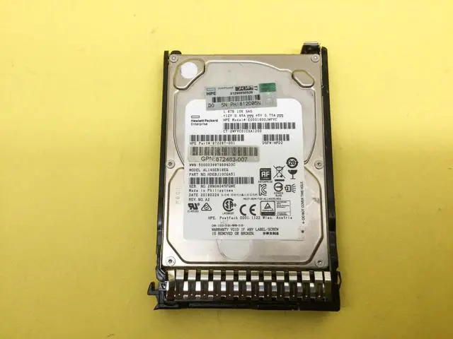 Alt view image 2 of 4 - (NOT FOR HOME PC!) 872481-B21 HP 1.8TB 12G SAS 10K ENT 2.5" SFF SC DS HDD 872738-001