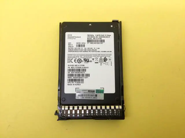 Main image of (NOT FOR HOME PC!) P19907-B21 HPE 3.84TB SAS 12G READ INTENSIVE SFF SC PM1643A SSD P20835-001