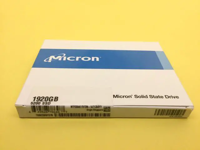 Alt view image 3 of 3 - Micron 5200 MAX Series 1.92TB SATA 6Gbps 2.5'' Internal SSD MTFDDAK1T9TDN