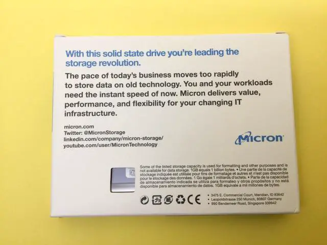 Alt view image 2 of 3 - Micron 5200 MAX Series 1.92TB SATA 6Gbps 2.5'' Internal SSD MTFDDAK1T9TDN