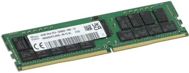Main image of Hynix 64GB 2Rx4 RDIMM- 3200MT/s (HMAA8GR7CJR4N-XN-OSTK)