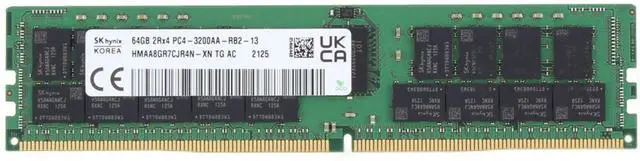 Alt view image 3 of 3 - Hynix 64GB 2Rx4 RDIMM- 3200MT/s (HMAA8GR7CJR4N-XN-OSTK)