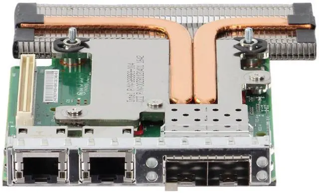 Alt view image 2 of 5 - Dell Intel X520 Dual 10Gb SFP & I350 Dual 1Gb RJ45 rNDC (C63DV)