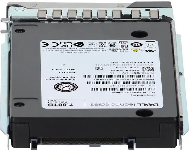 Alt view image 4 of 5 - Dell 7.68TB PCIe Gen4 NVMe RI TLC 2.5 SSD PS1010 (2533N)