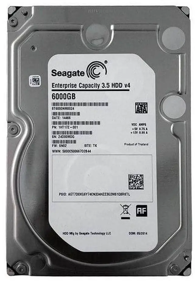 Main image of Seagate ST6000NM0024 6TB 7200RPM 256MB SATA 6.0 Gb/s 3.5" Enterprise Hard Drive