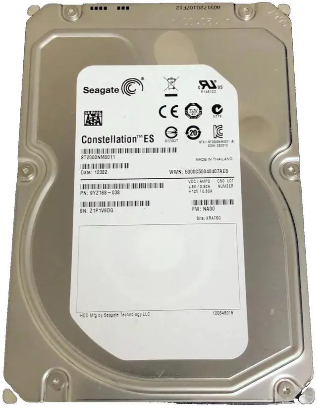 Main image of Seagate Constellation ES 2 TB,Internal,7200 RPM,3.5" ST2000NM0011 HDD