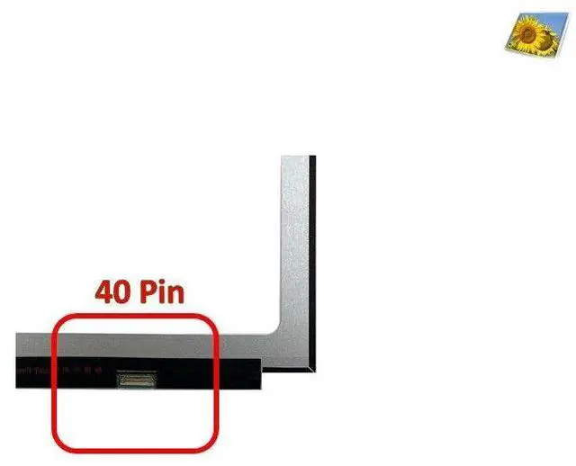 Alt view image 3 of 6 - Lenovo P/N 5D10T05360 NT156WHM-T02 V8.0 laptop LED LCD Screen HD 1366x768 Touch