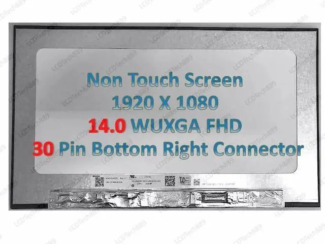 Alt view image 2 of 7 - Lenovo FRU 5D10W89577 PN SD10W89578 30pin NON-Touch FHD 1920x1080 IPS LCD Screen