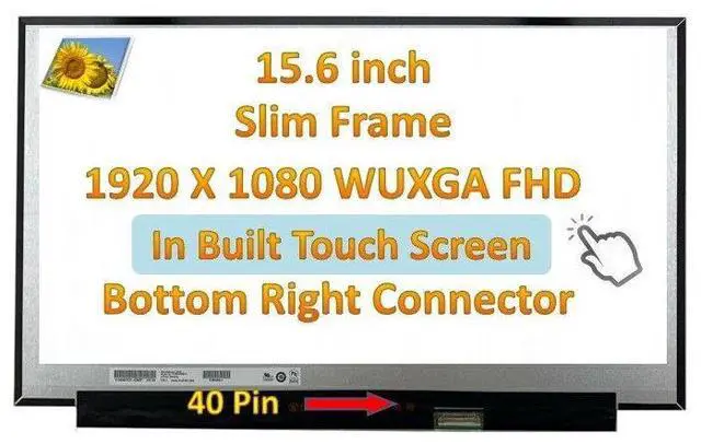 Main image of HP 15-DY2089MS 15-DY2073DX 15-DY2132WM Screen 15.6" FHD laptop LED LCD Touch