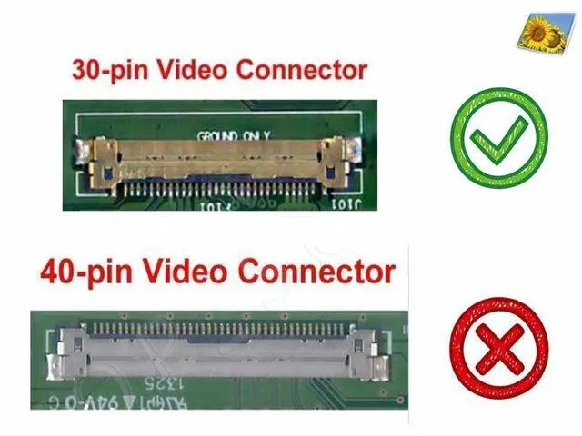 Alt view image 4 of 6 - 14.0" 1920x1080 LED Screen replacement for LENOVO 01EN100 LCD LAPTOP