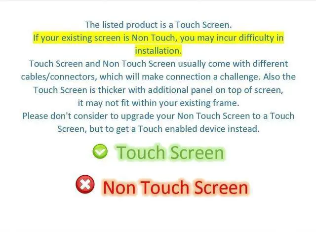 Alt view image 7 of 7 - HP 15-DY0013DX 15-DY1032WM 15-DY1731MS 15.6" Matte 40pin LCD LED Touch Screen