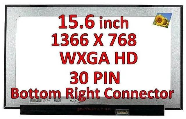 Alt view image 2 of 7 - Display for HP Model RTL8852BE 15.6" Non-Touch WXGA HD LCD LED Screen