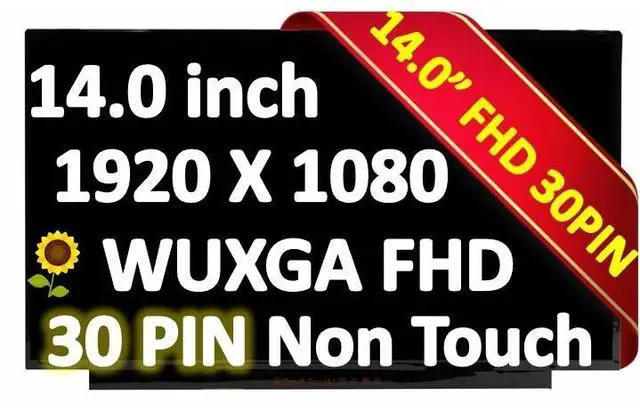 Main image of for Lenovo ThinkPad T490 T495 P43s FHD Lcd screen No-touch 250nit 02DL762