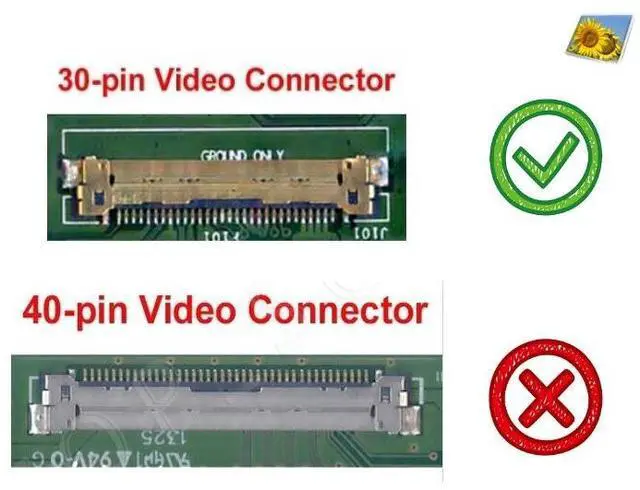 Alt view image 4 of 6 - for Lenovo ThinkPad T490 T495 P43s FHD Lcd screen No-touch 250nit 02DL762