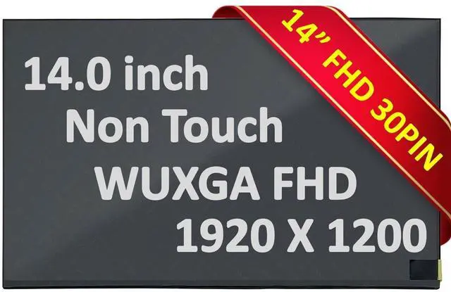 Alt view image 2 of 4 - Laptop Display 14.0 30 pin WUXGA LCD Screen LED Panel M140NW4D-R4 5D10V82397
