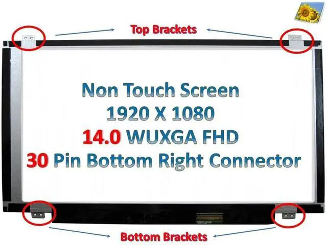 Alt view image 2 of 6 - HP pn L58699-001 for Probook 640 G5 LCD Screen Matte FHD 1920x1080 Display