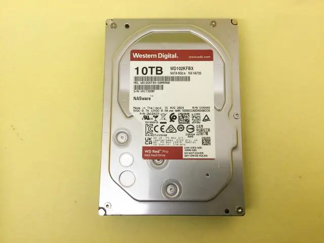 Alt view image 2 of 3 - WD Red Pro 10TB 7200 RPM SATA 6Gb/s 3.5'' NAS HDD WD102KFBX