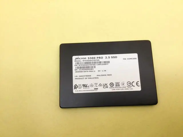 Main image of Micron 5300 PRO 3.84TB SATA 6Gb/s 2.5in SSD MTFDDAK3T8TDS
