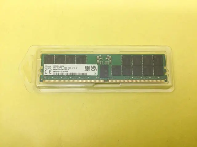 Alt view image 3 of 3 - SK HYNIX 64G (1X64GB) 2RX4 PC5-5600B DDR5 RDIMM SERVER MEMORY HMCG94AGBQA181N