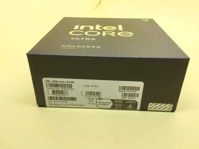 Alt view image 2 of 4 - SRQD5 Intel Core Ultra 9 285K 24-Cores 3.7GHz 24 Threads FCLGA1851 Processor