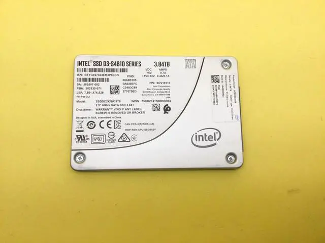 Main image of Intel D3-S4610 Series 3.84TB SATA 6Gb/s 2.5'' SSD SSDSC2KG038T8