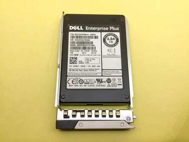 Main image of (NOT FOR HOME PC!) 4NMJF Dell 3.84TB SAS 12Gb/s Read Intensive 2.5in SSD 04NMJF MZ-ILS3T8B w/Gen14