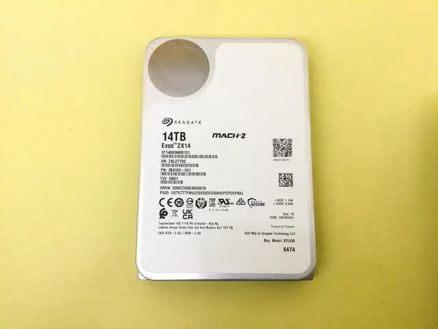 Alt view image 3 of 3 - Seagate Exos 2x14 14TB 7200RPM SATA 6Gb/s MACH.2 3.5in HDD ST14000NM0121